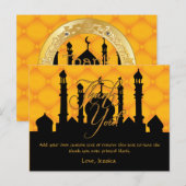 Arabische thema bedankkaarten briefkaart (Voorkant / Achterkant)