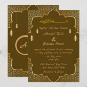 Arabische trouwkaart save the date (Voorkant / Achterkant)