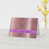 Arabische Verjaardag Stralende Orchidee Mozaïek Ka Kaart (Gele Bloem)