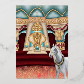 Arabische verjaardagsuitnodiging van folie folie uitnodiging (Achterkant)