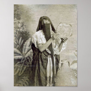 Arabische vrouw, danseres, poster