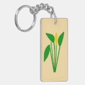 Araceae Acryl Sleutelhanger (Voorkant Links)