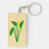 Araceae Acryl Sleutelhanger (achterkant)