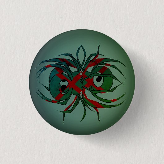 Arachnid van de wanhoop ronde button 3,2 cm (Voorkant)