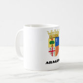 Aragon Coat of Arms (Spanje) Koffiemok (Voorkant links)