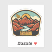 Aragon, Georgia Sticker (Vel)