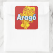 Aragon Vierkante Sticker (Tas)