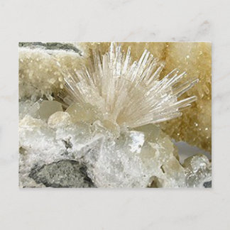 Aragonite en Kwarts Briefkaart