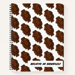 Aragonite kristal foto tegels Geloof in jezelf Notitieboek