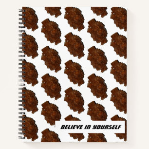 Aragonite Photo Tile Believe in je eigen notebook Notitieboek