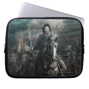 Aragorn die op Paard leiden Laptop Sleeve