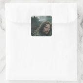 Aragorn en Ringwraiths Vierkante Sticker (Tas)