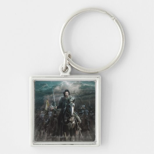 Aragorn Leading on Horse Sleutelhanger (Voorkant)