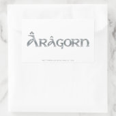Aragorn logo rechthoekige sticker (Tas)