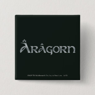 Aragorn logo vierkante button 5,1 cm