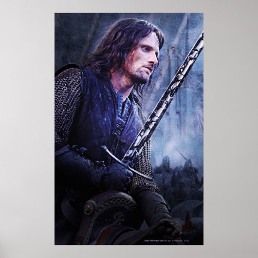 Aragorn met bloed poster (Voorkant)