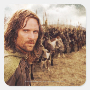Aragorn Plus-lijn voor paarden Vierkante Sticker