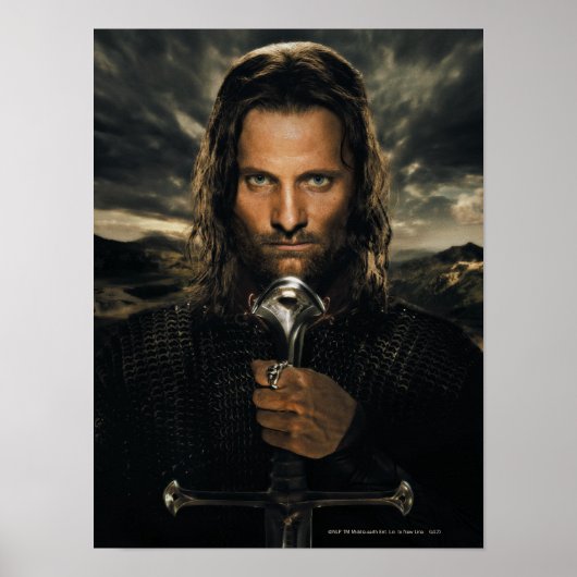 Aragorn Sword Down Poster (Voorkant)