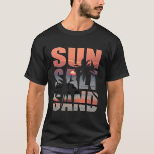Araha Beach, Okinawa Zonsondergang, Mannen Basic T T-shirt