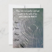 Araignée Araneus Orb Weaver Invitation Halloween (Dos)