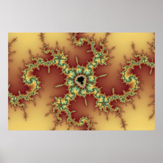 Araignée asiatique - Poster fractal (Devant)