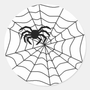 araignée dans les autocollants web
