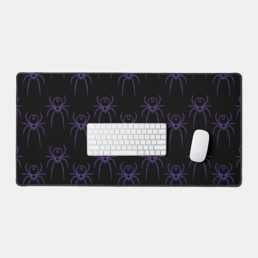 Araignée en violet et noir (Clavier et souris)