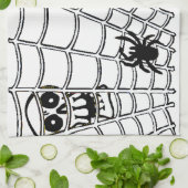 Araignée en Web avec crâne Halloween Serviette de  (Plié)