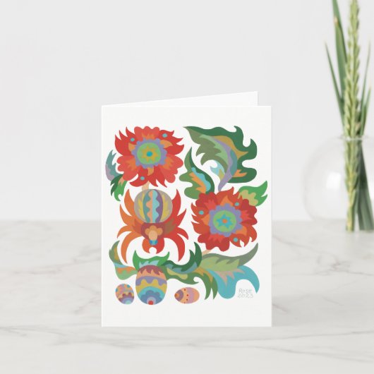 Araignée et fleurs Samchykivka (Devant)