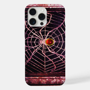 ARAIGNÉE ET TOILE Rouge Rubis Noir