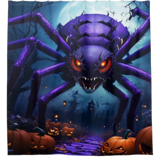 Araignée Monster rideau de douche Halloween (Devant)