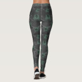 Araignées brillantes vert toxique - Leggings cool  (Dos)