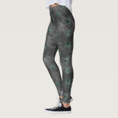 Araignées brillantes vert toxique - Leggings cool  (Gauche)