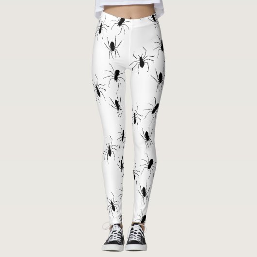 Araignées déplaisantes Halloween Leggings (Devant)
