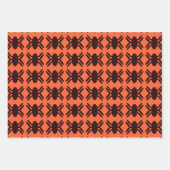 Araignées d'Halloween enveloppant des feuilles de  (Devant)