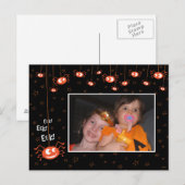 Araignées d'Halloween et carte postale photo Web (Devant / Derrière)