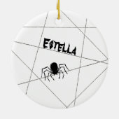 Araignées et ornement en céramique Halloween Web (Dos)