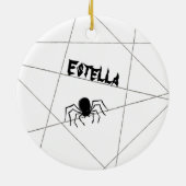 Araignées et ornement en céramique Halloween Web (Dos)