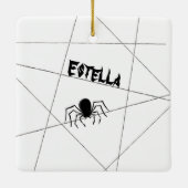 Araignées et ornement en céramique Halloween Web (Dos)