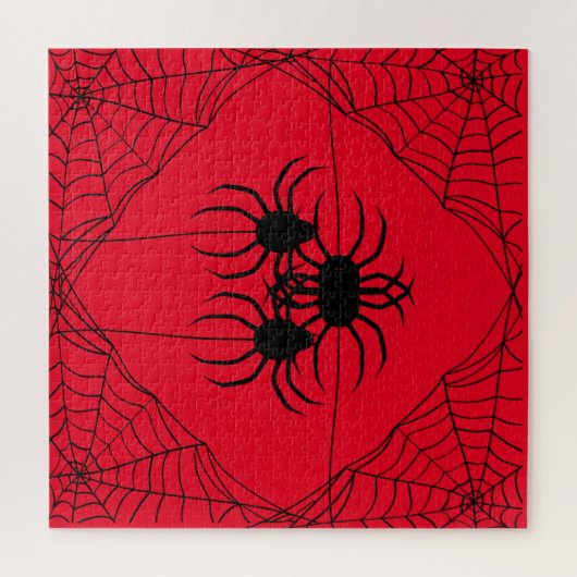 Araignées et puzzle Web, 676 pcs, Rouge (Vertical)