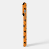 Araignées Halloween motif noir et orange (Côté gauche)