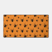 Araignées Halloween motif noir et orange (Recto)