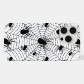 Araignées Noir Blanc toile d'araignée motif Hallow (Verso Horizontal)