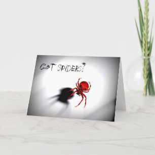 Araignées obtenues ? Carte de voeux de Halloween