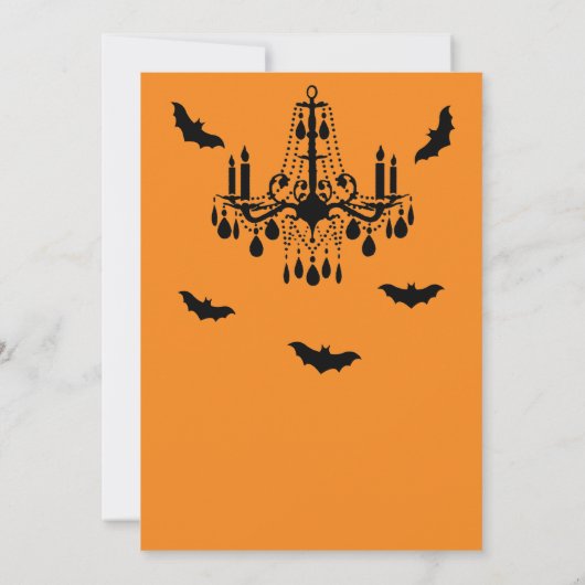 Araignées oranges et faire-part de mariage de (Dos)