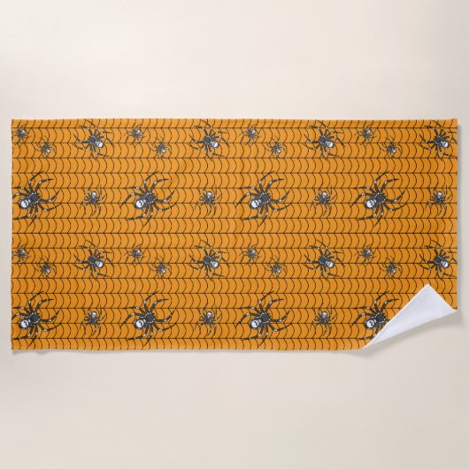 Araignées sur la serviette de plage de Parade (Devant)