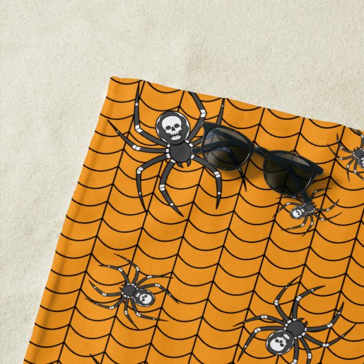 Araignées sur la serviette de plage de Parade (En situation)