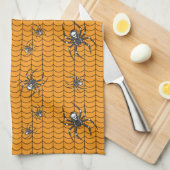 Araignées sur Parade Serviette de cuisine (Quart Plié)