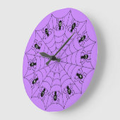 Araignées sur une horloge Web (Angle)