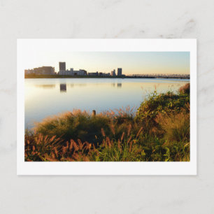 Arakawa rivier oever in de herfst: Tokyo Briefkaart